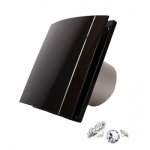 Silent 100 cz Design Svarovski Black